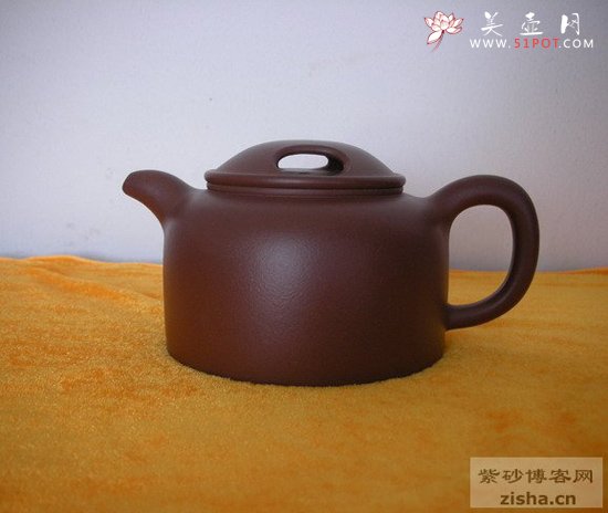 紫砂壶图片：牛盖莲子（全手工） - 美壶网