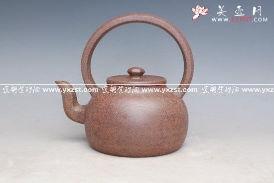 紫砂壶图片：玉色提梁 - 美壶网