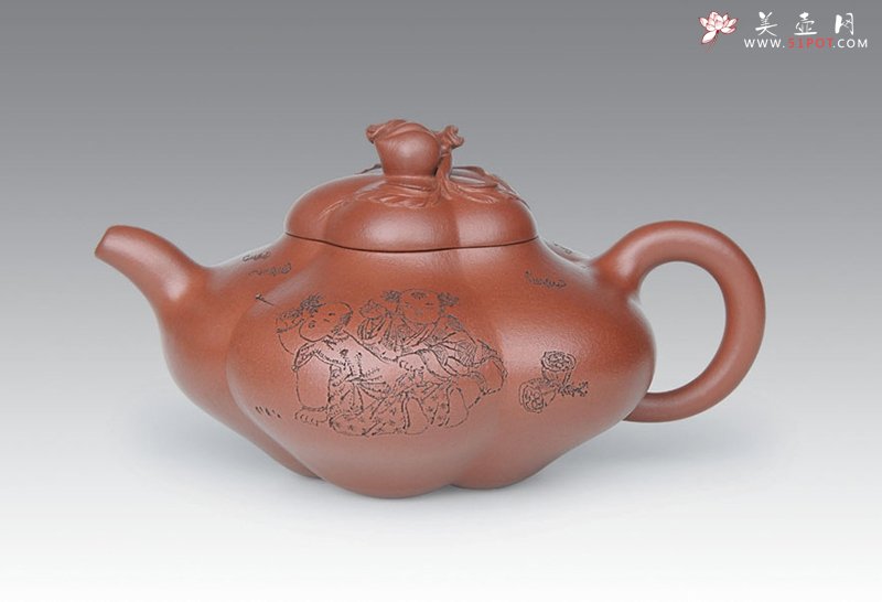 紫砂壶图片：上合桃 - 美壶网