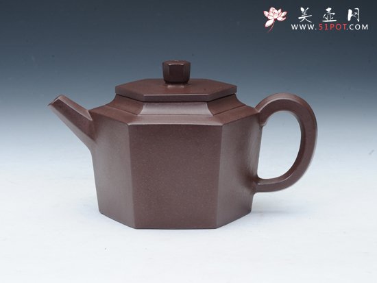 紫砂壶图片：六方汲直 - 美壶网