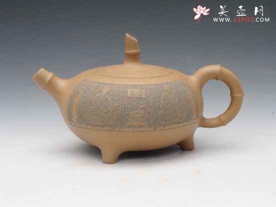 紫砂壶图片：坚竹 - 美壶网