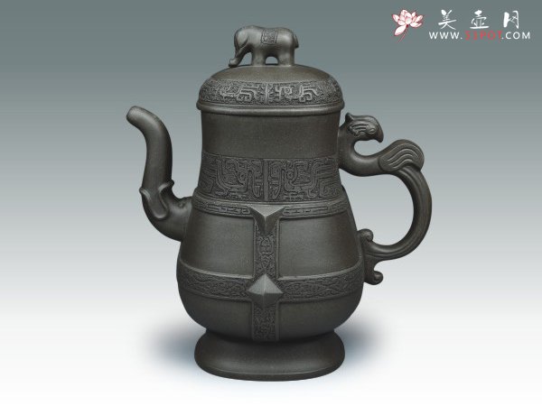 紫砂壶图片：龙凤呈祥 - 美壶网