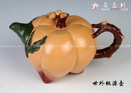 紫砂壶图片：世外桃源壶 - 美壶网