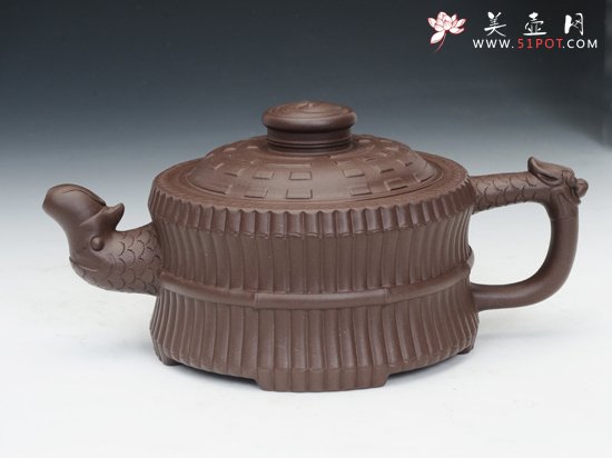 紫砂壶图片：龙头一捆竹 - 美壶网