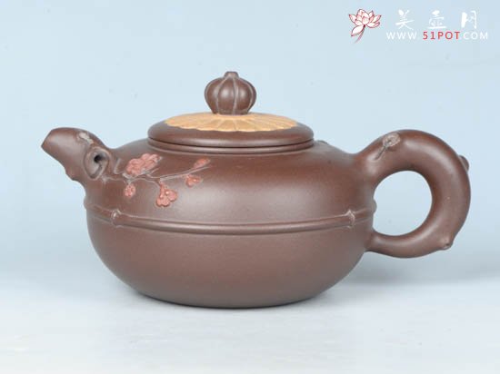 紫砂壶图片：梅兰菊香 - 美壶网