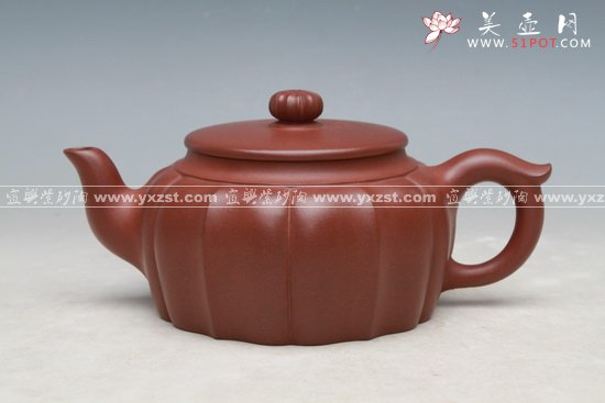 紫砂壶图片：筋纹平盖 - 美壶网