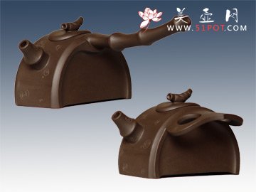 紫砂壶图片：生生不息对壶新人新作三等奖 - 美壶网