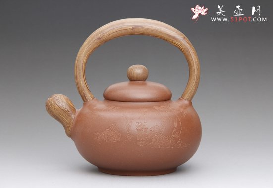 紫砂壶图片：道鸿提梁 - 美壶网