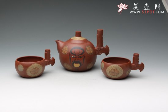 紫砂壶图片：脸谱 - 美壶网