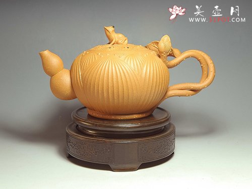 紫砂壶图片：青蛙莲心 - 美壶网