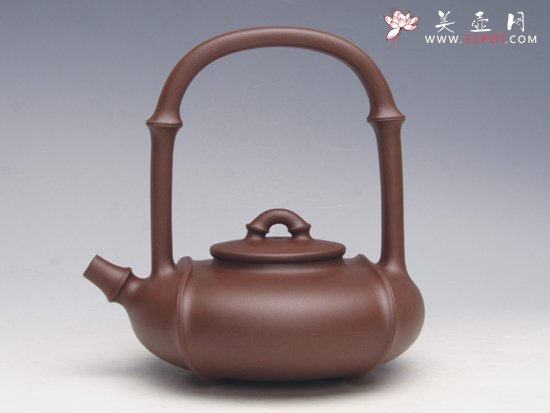 紫砂壶图片：韵竹提梁 - 美壶网