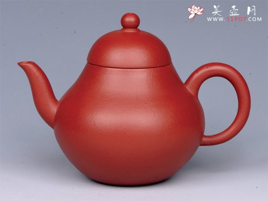 紫砂壶图片：梨形（朱泥小品） - 美壶网