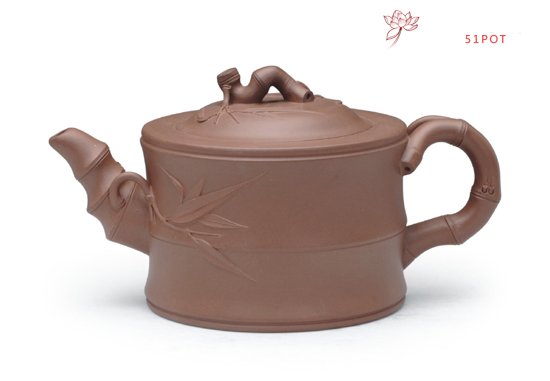 紫砂壶图片：大竹段 清水泥 - 美壶网