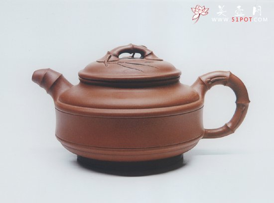 紫砂壶图片：双线竹鼓 - 美壶网