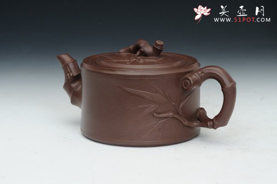 紫砂壶图片：竹段 (4) - 美壶网