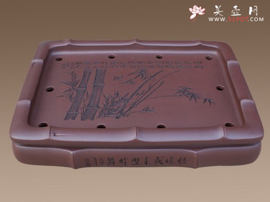 紫砂壶图片：《涵竹》茶海 张宝... - 美壶网