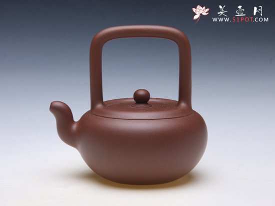 紫砂壶图片：圆珠提梁 - 美壶网