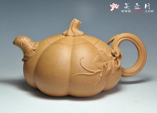紫砂壶图片：段泥南瓜壶 - 美壶网
