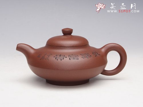 紫砂壶图片：泥绘合欢 - 美壶网