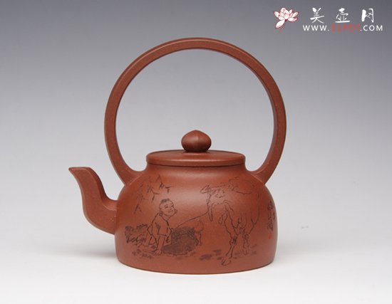 紫砂壶图片：大彬提梁 - 美壶网