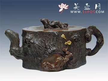 紫砂壶图片：岁寒三友 - 美壶网