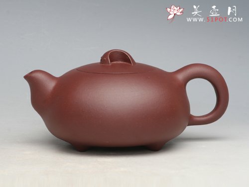紫砂壶图片：元宝壶 原矿底槽清... - 美壶网