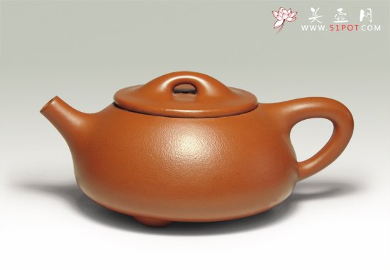 紫砂壶图片：朱泥石瓢 - 美壶网