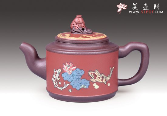 紫砂壶图片：鱼跃龙门 - 美壶网