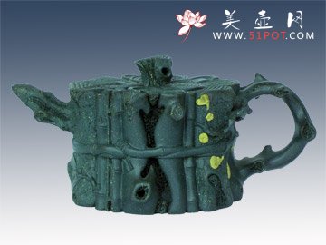 紫砂壶图片：束柴三友 - 美壶网