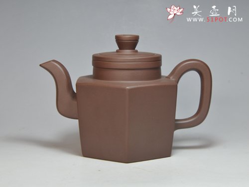 紫砂壶图片： 大彬壶  400CC  拼紫泥 - 美壶网