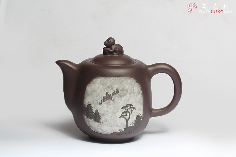 紫砂壶图片：金猴献瑞 - 美壶网