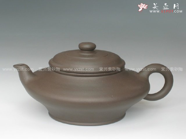 紫砂壶图片：虚扁壶 - 美壶网