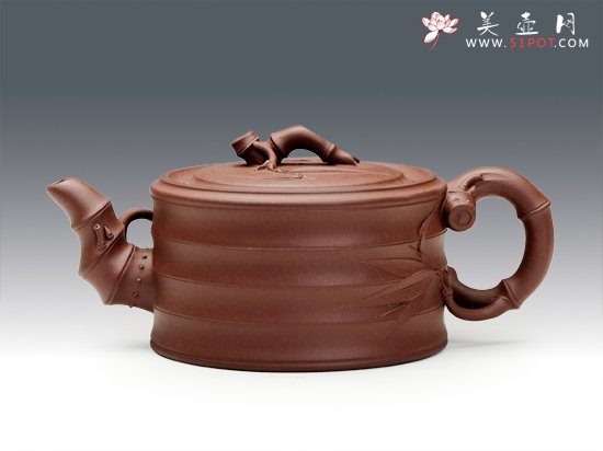 紫砂壶图片：多节竹段 - 美壶网