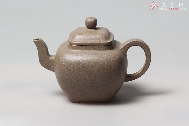 紫砂壶图片：四方圆足 - 美壶网