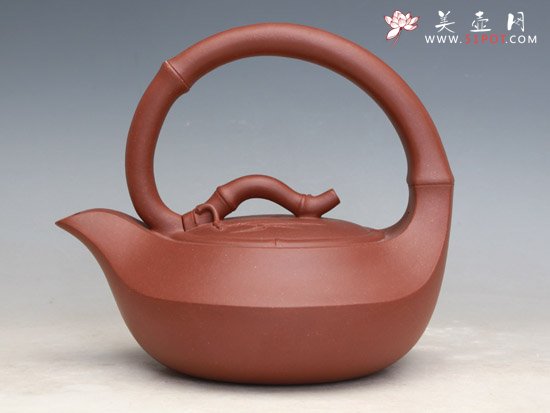 紫砂壶图片：曲竹（清水泥） - 美壶网