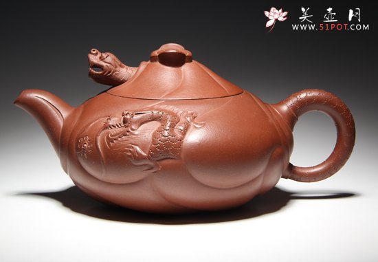 紫砂壶图片：小苏鱼化龙 - 美壶网