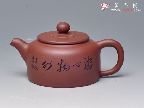 紫砂壶图片：平盖菱花 - 美壶网