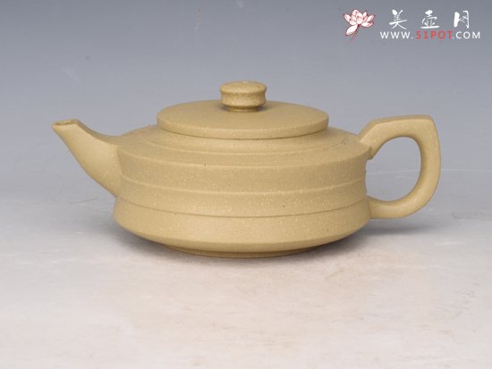 紫砂壶图片：汉君 容量：300cc  芝麻段 - 美壶网