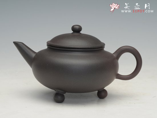 紫砂壶图片：三脚水平 - 美壶网
