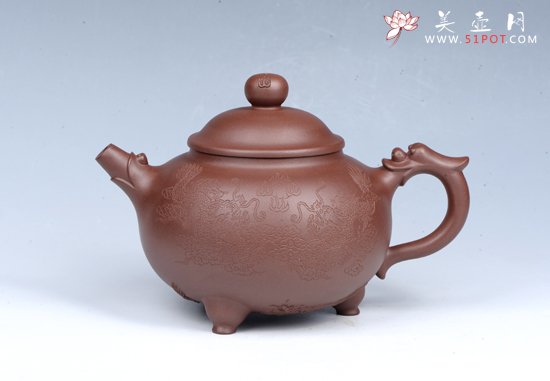 紫砂壶图片：盛世九龙 - 美壶网