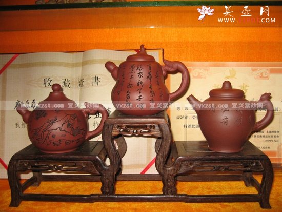 紫砂壶图片：诗仙系列壶 - 美壶网