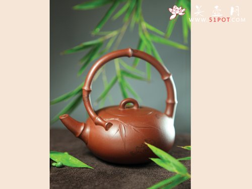 紫砂壶图片：竹提 - 美壶网