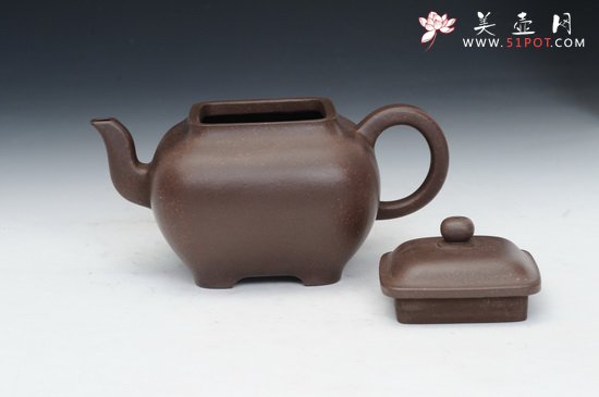 紫砂壶图片：金玉四方 (3) - 美壶网