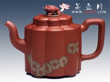 紫砂壶图片：金蟾送宝 - 美壶网