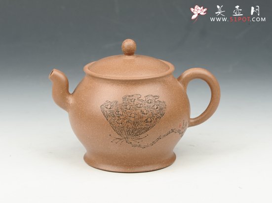 紫砂壶图片：陶韵壶 250cc 原矿老段泥 - 美壶网