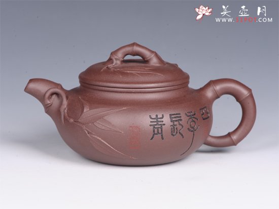 紫砂壶图片：竹仿古 - 美壶网