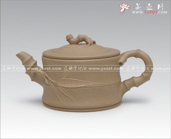 紫砂壶图片：小竹段 - 美壶网