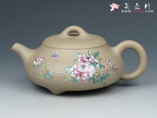 紫砂壶图片：汉棠石瓢 - 美壶网