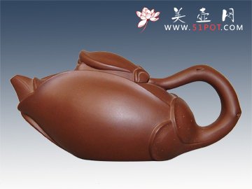 紫砂壶图片：玉兰花壶 - 美壶网