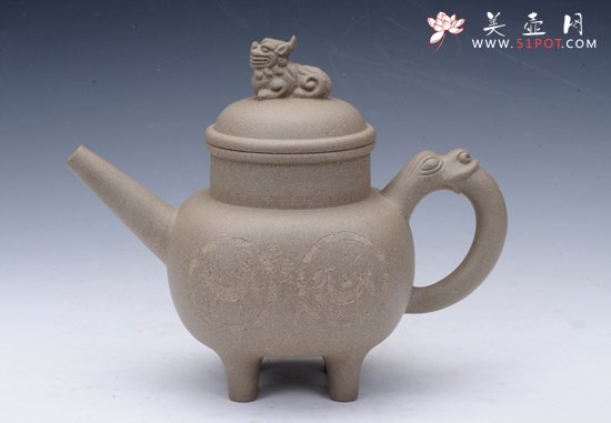 紫砂壶图片：四季鼎盛 - 美壶网